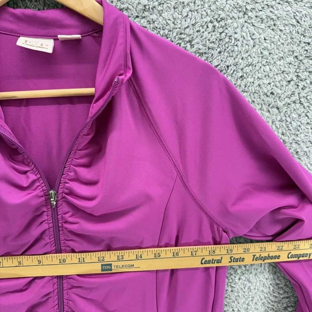 EP Pro Jacket Womens L Full Zip Long Sleeve Tennis Golf Athletic‎ Sports Pink
